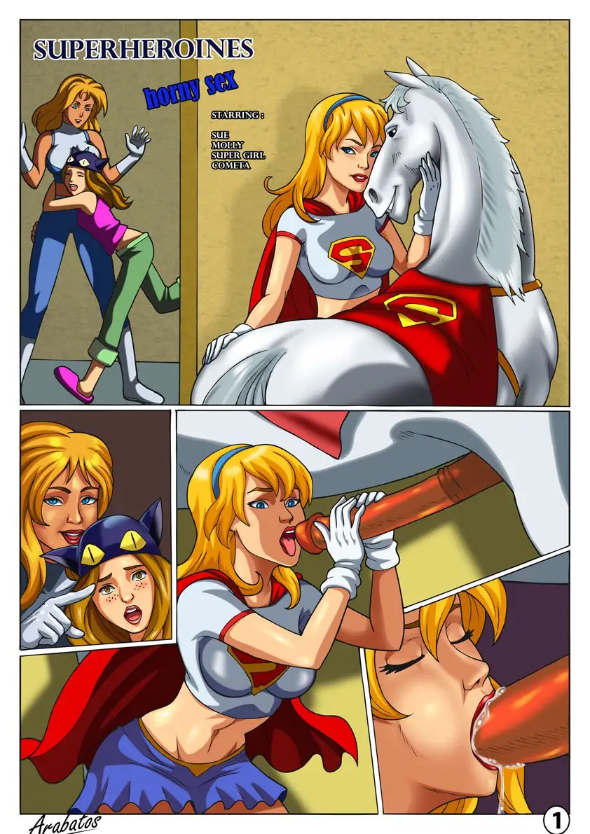 Horny Superheroines – Chapter 1 (Fantastic Four , Runaways , Supergirl) [Arabatos]