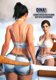 Dina Joins Ellie & Abby On The Boat [SalamandraNinja]