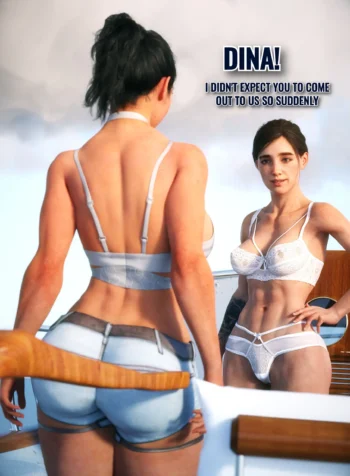 Dina Joins Ellie & Abby On The Boat [SalamandraNinja]