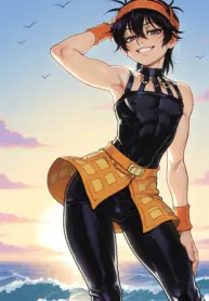 Narancia Ghirga shows you his lil’ bomber [WienerGens]